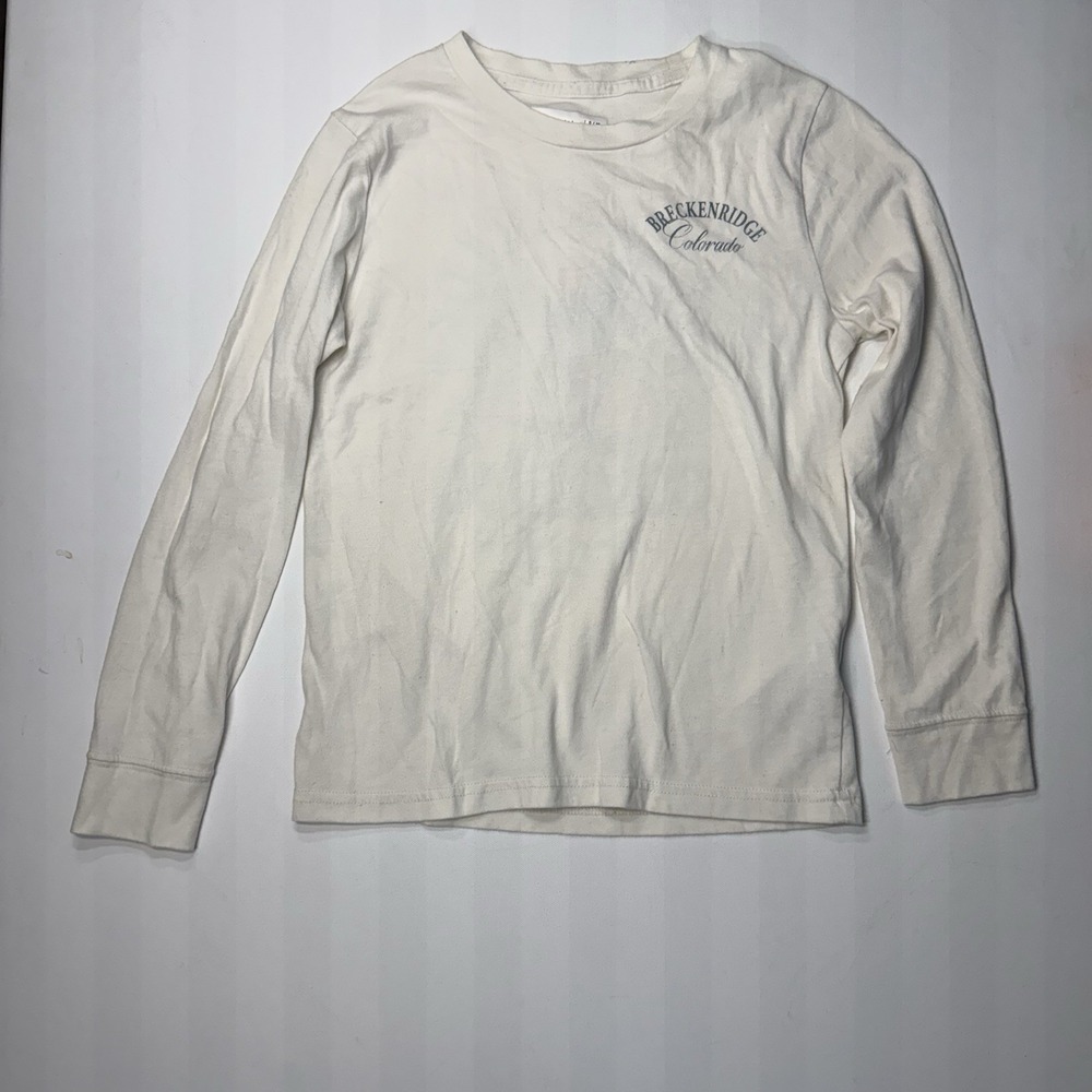 Abercrombie Kids Long Sleeve Shirt 9/10 Breckenridge Colorado Ski Graphic